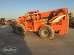 Used Telehandler,Side of used Telehandler,Used Telehandler under sun,Used Sky Trak in yard